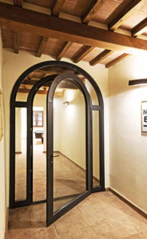mito-italiano-wood-arched pivot door